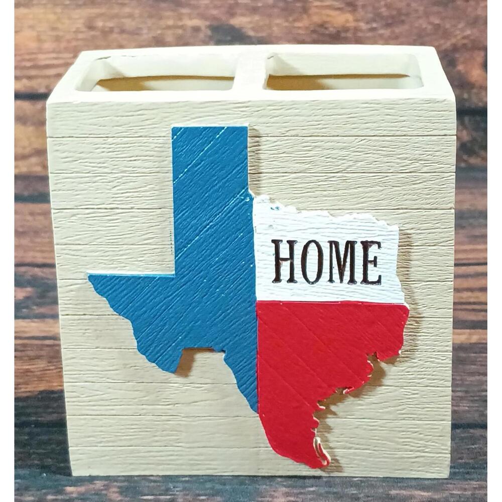 Texas Home Themed Bathroom Toothbrush Holder